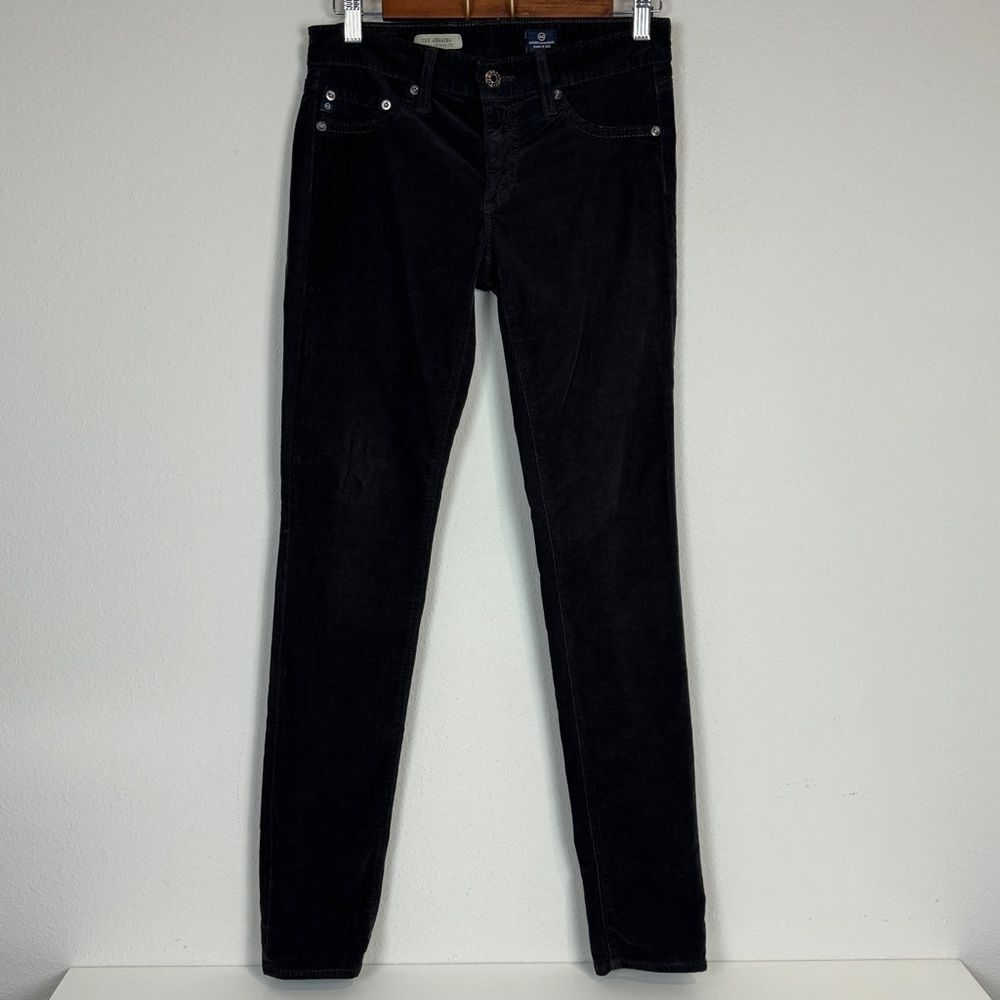 Ag Adriano Goldschmied Brown Corduroy Skinny Pants 27